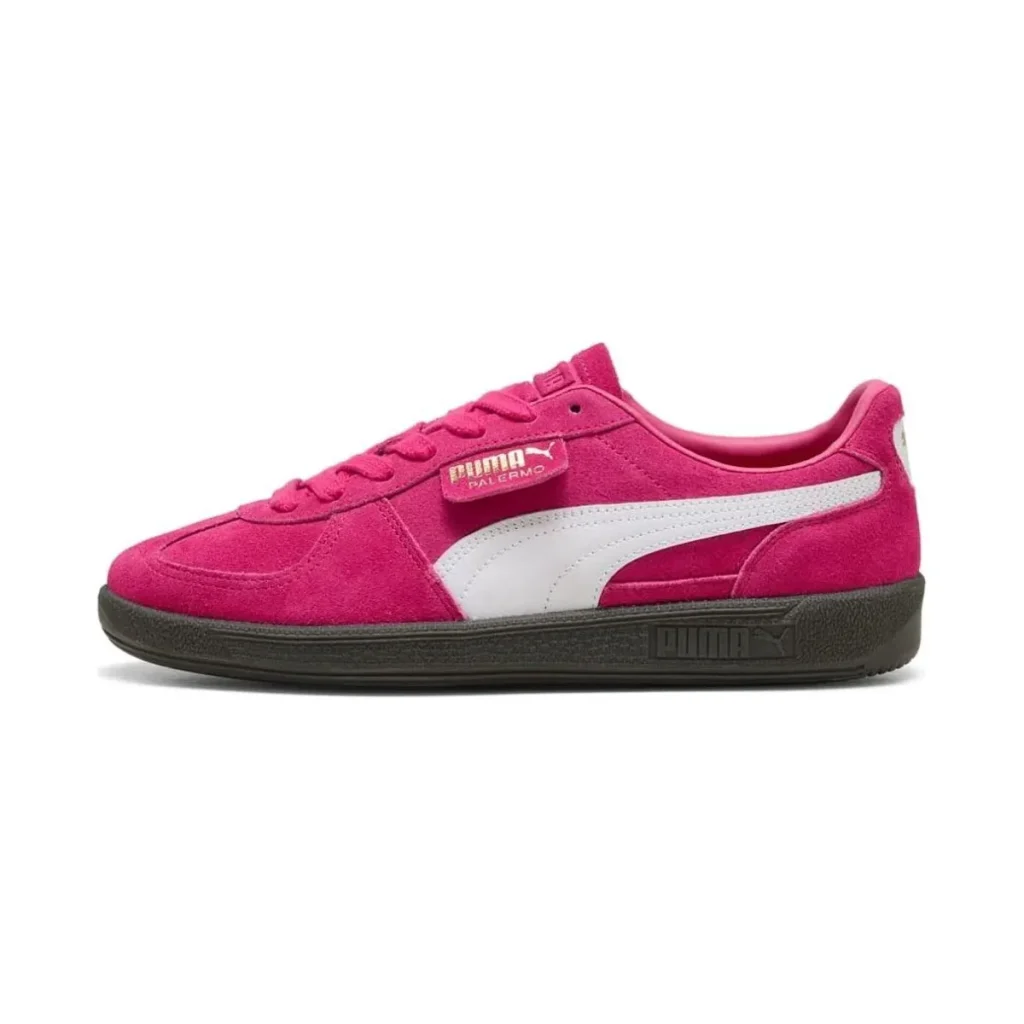 نمای کنار کتونی پوما مدل Palermo Pink کد 396463-45